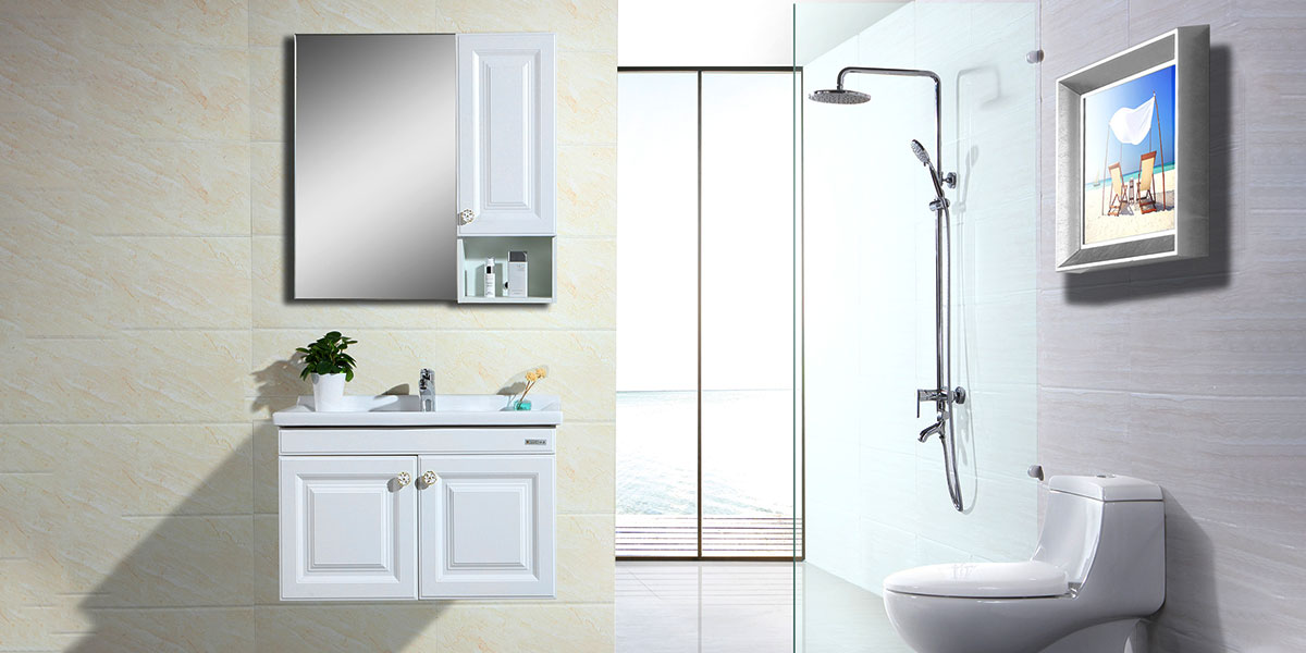 small shaker bathroom cabinet