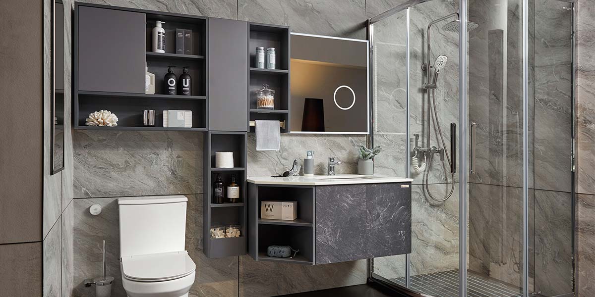Waterproof Wood Modern Bathroom Cabinets