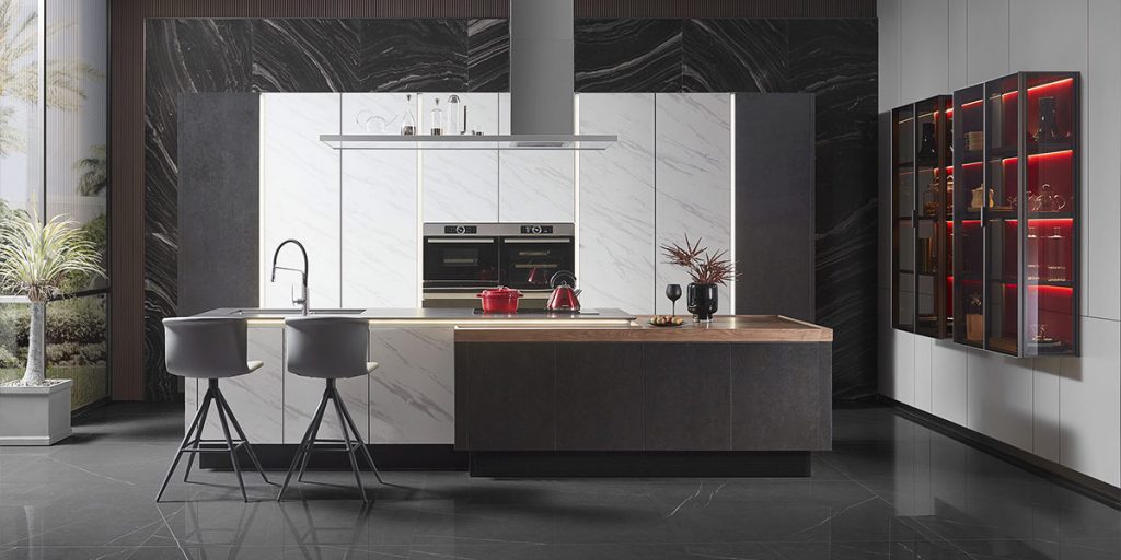 Grey and White Kitchen