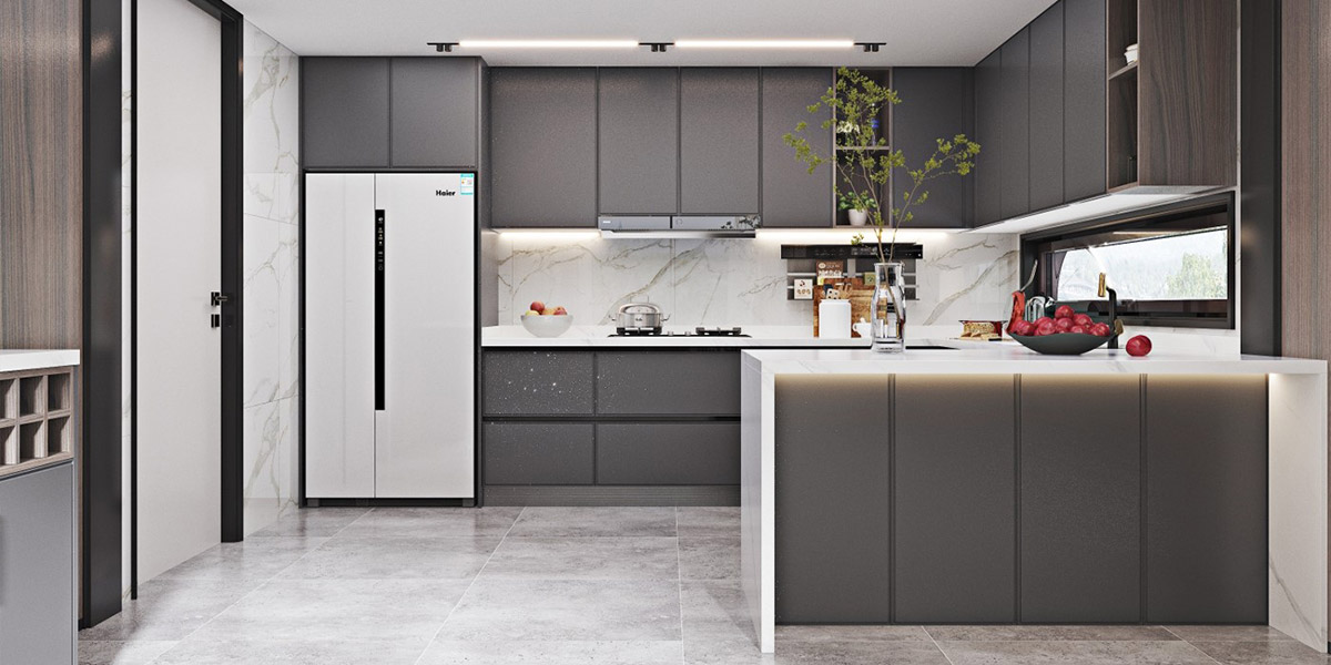 Dark Gray Kitchen