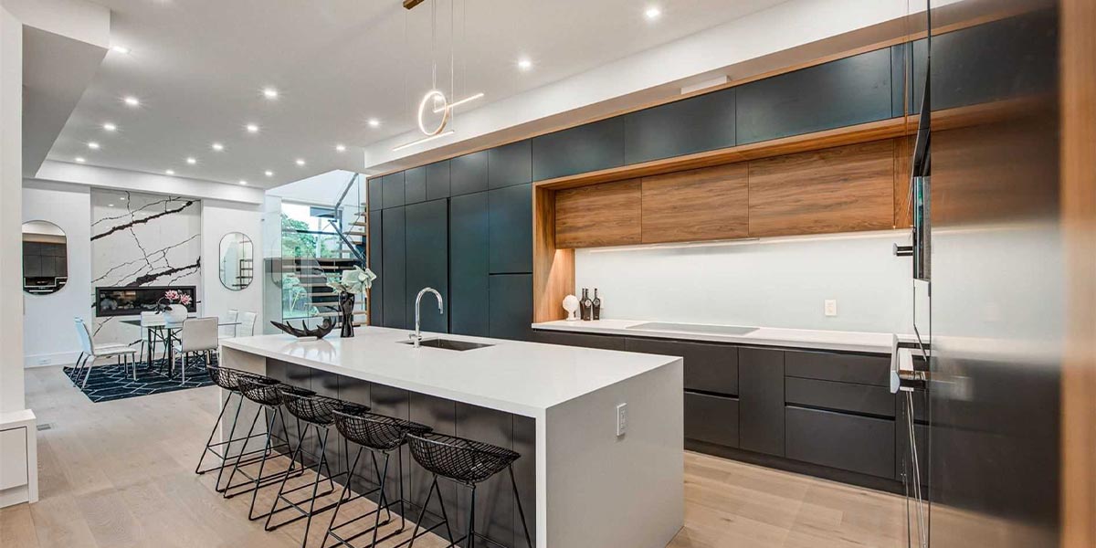 Waterfall Kitchen Island Bench