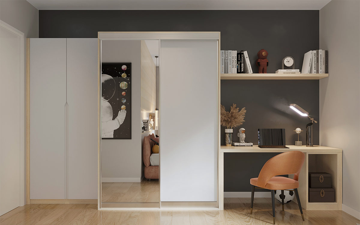 Children's Bedroom wardrobe and desk