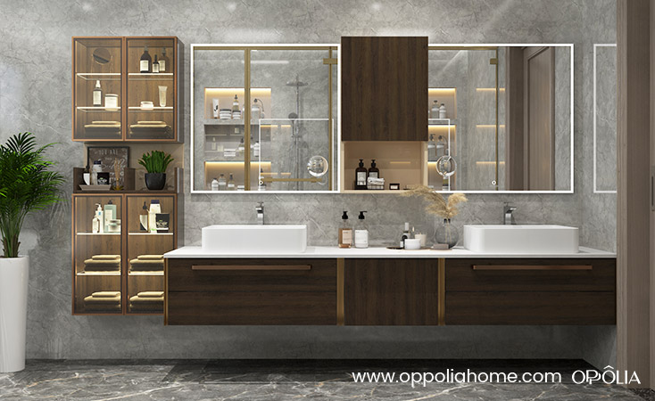 Mueble Baño Lavabo,Mueble De Baño Con Lavabo,tocador Flotante De Baño Con  Gabinete De Espejo