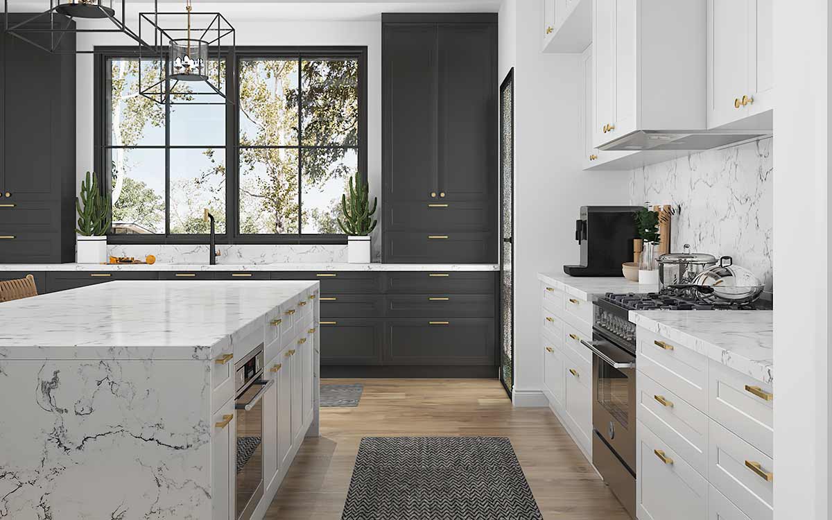 modern shaker cabinet