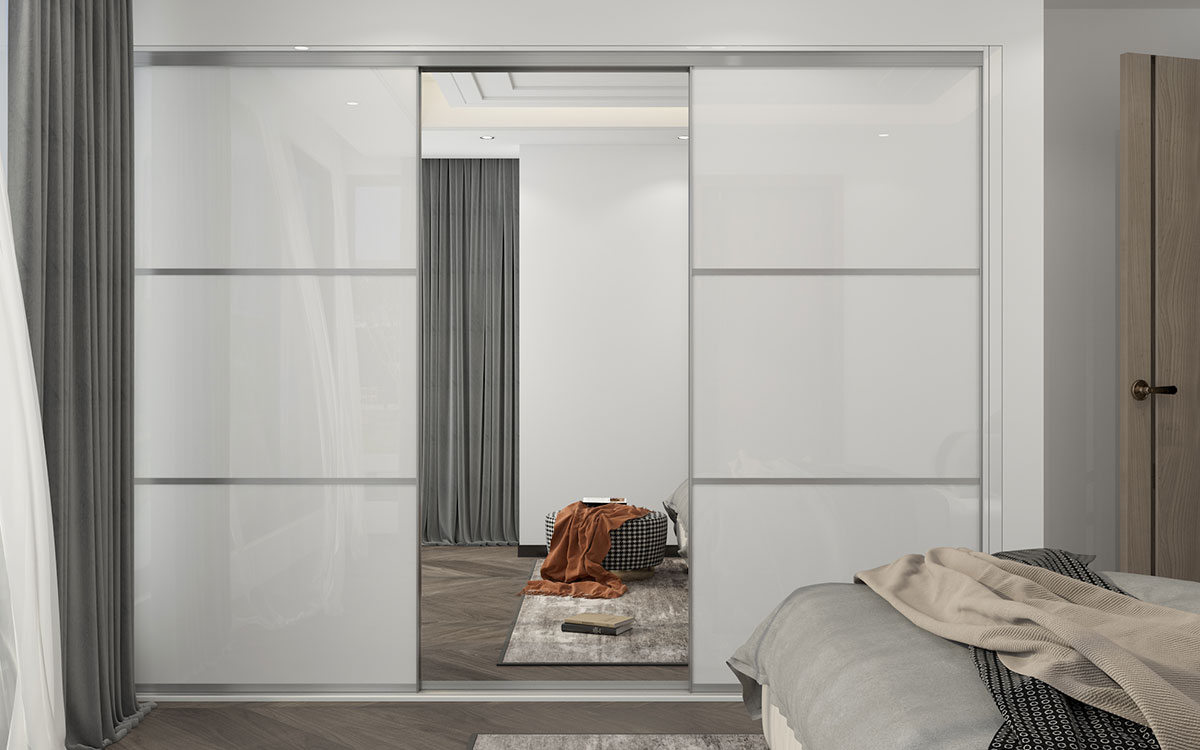 Cuba 3 door clearance mirrored wardrobe