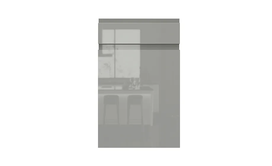 J pull glossy ash lacquer RTA cabinet door
