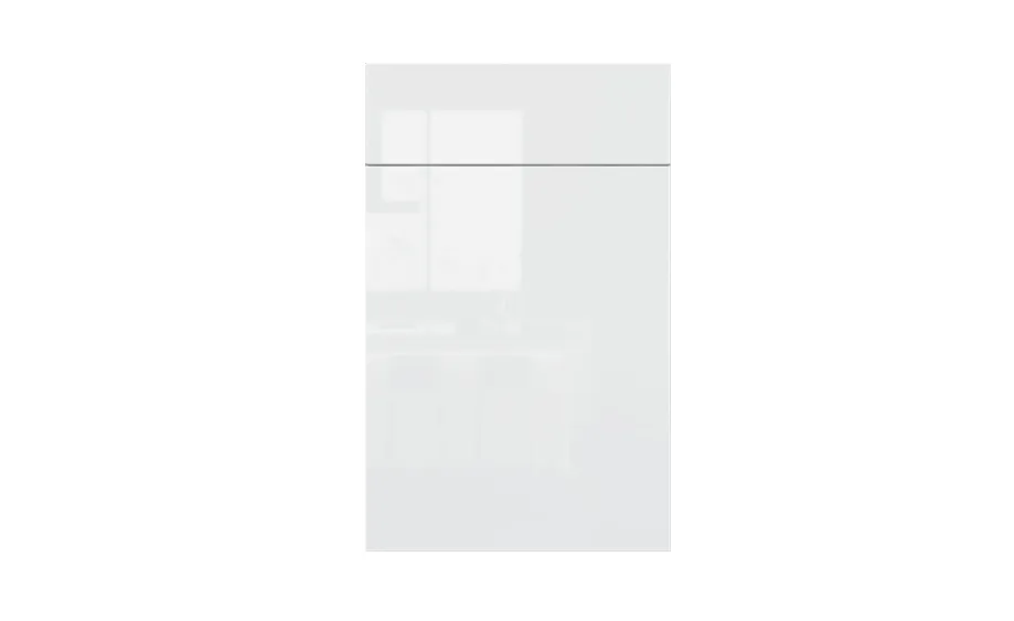 glossy white RTA cabinet door