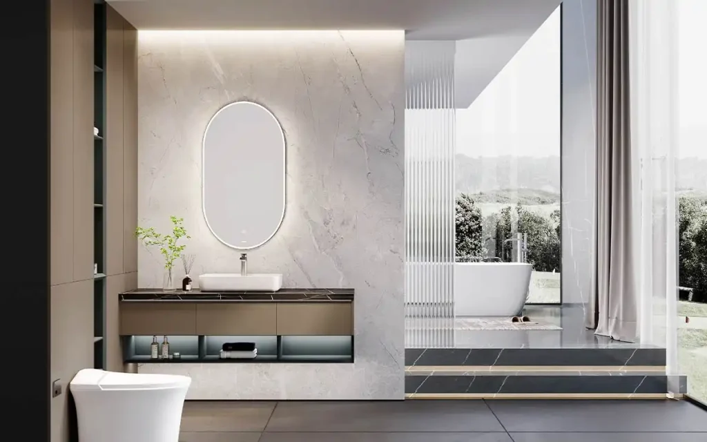 modern floating bathroom vanity design