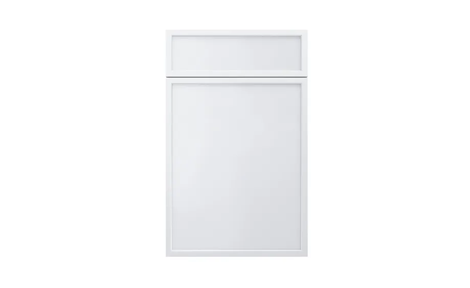 white slim shaker RTA cabinet door