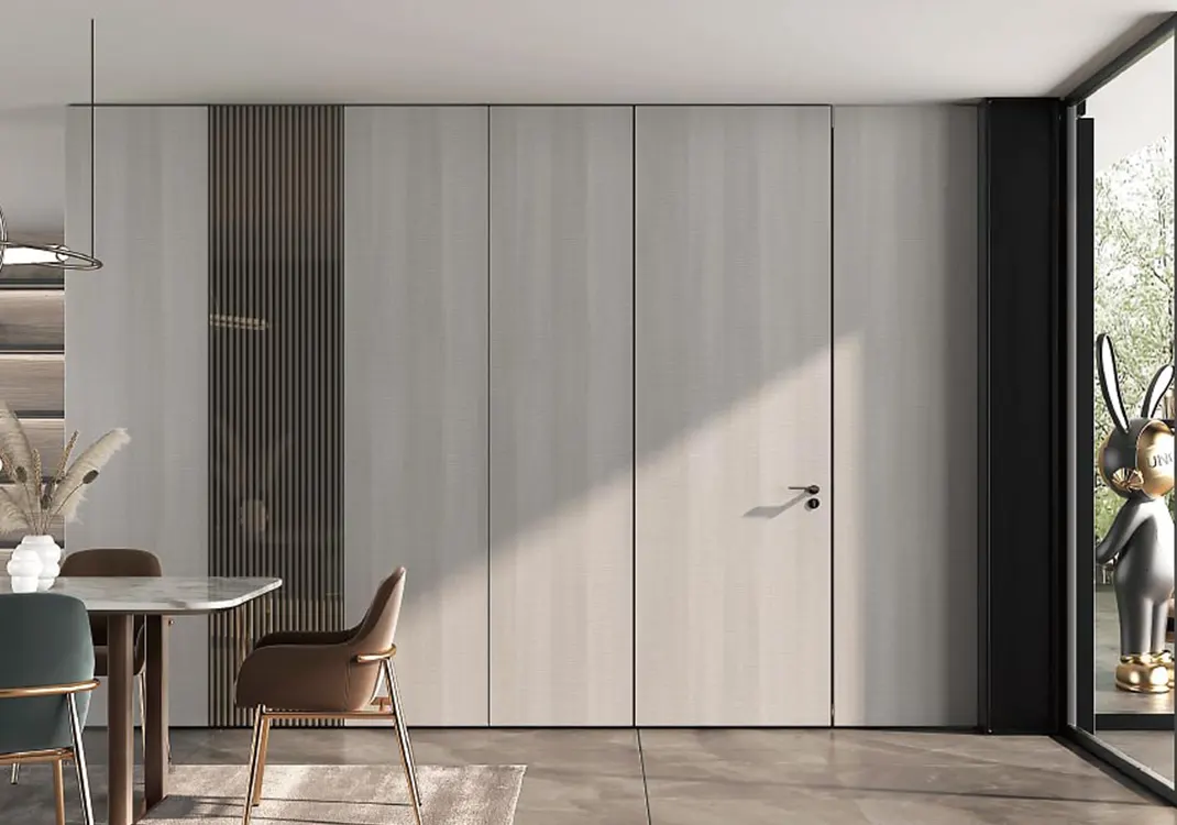grey flush door