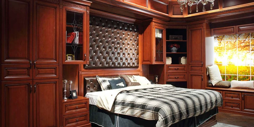 Armario Ropa Closet Cama Habitación Madera Ropero Guardar Estante Marron  Oscuro