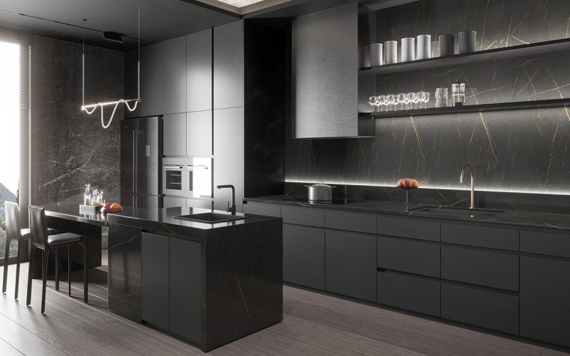 12 Stunning Modern Grey Kitchen Cabinets Ideas