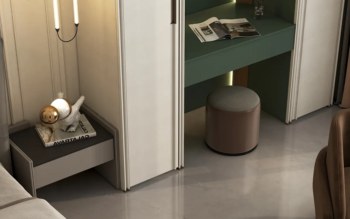 built-in dresser