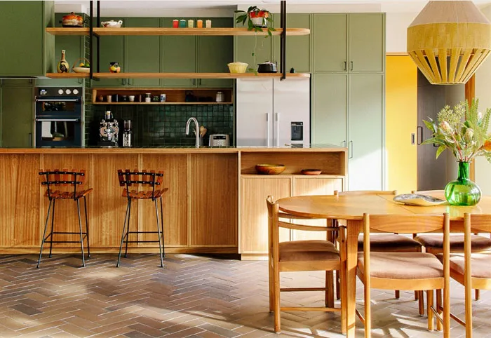 mid-century modern kitchen design
