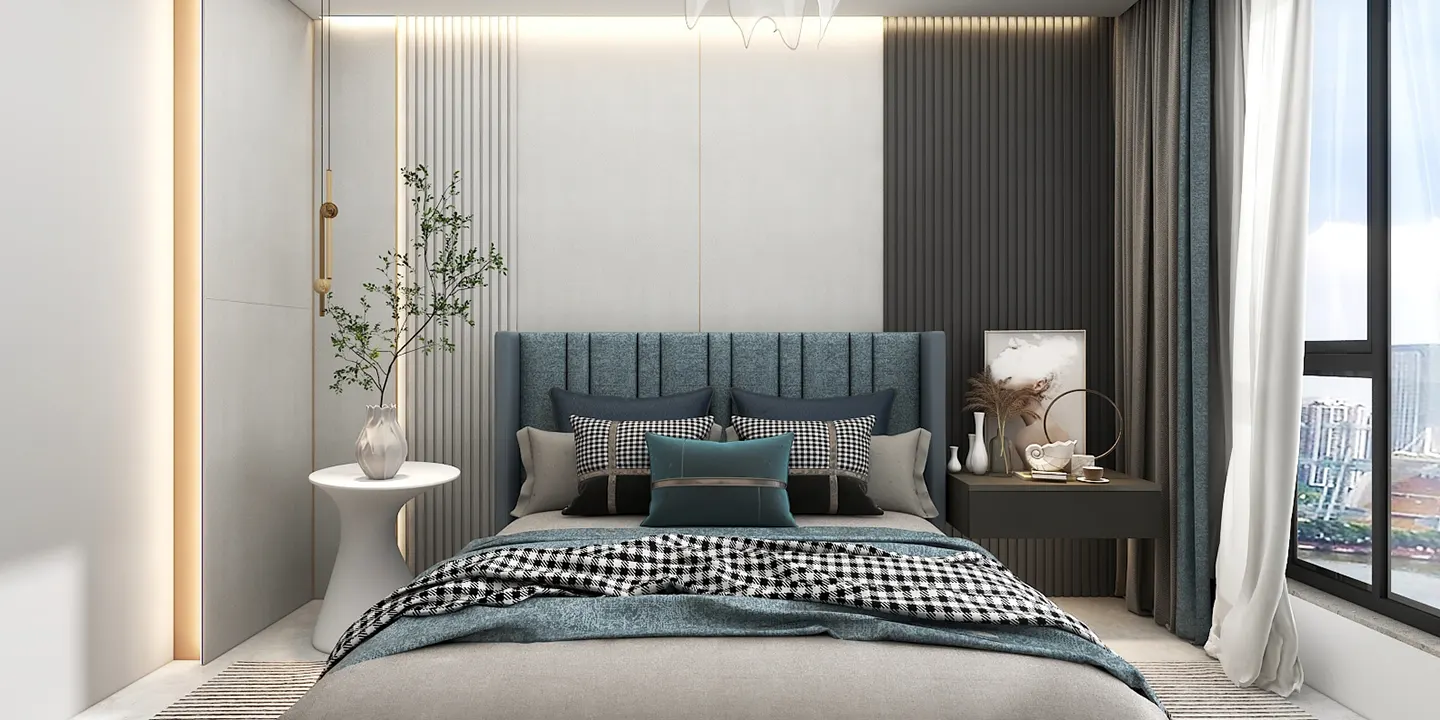 modern bedroom in contemporary home design