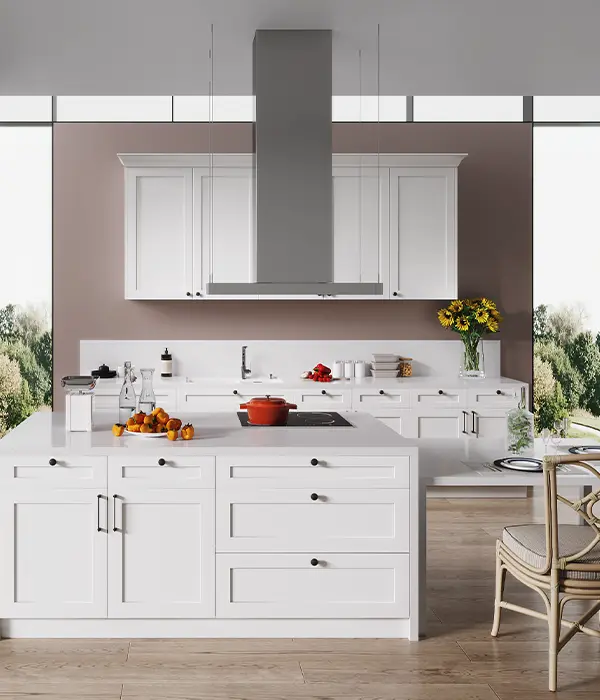 all white shaker kitchen cabinets