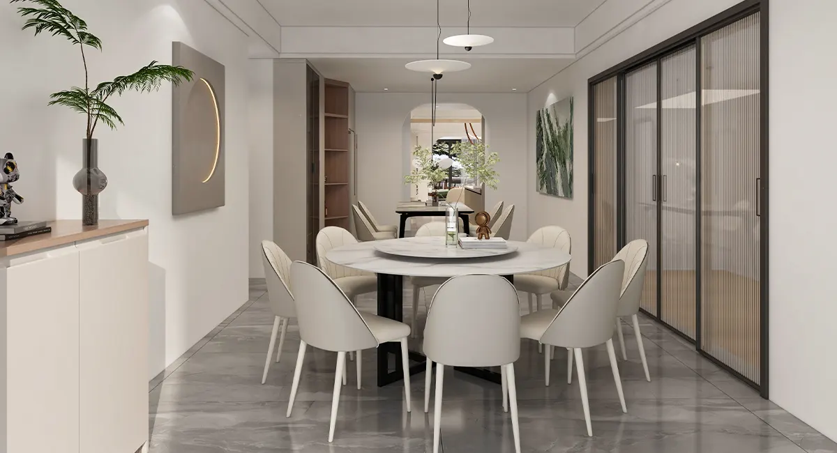 modern large apartment design dining room